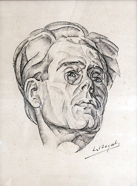 File:(81) Portrait façon cubiste de Georges Gaudion - Luce Boyals - Musée du Pays rabastinois.jpg