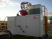 Canadian North's portable deicer at Cambridge Bay Airport