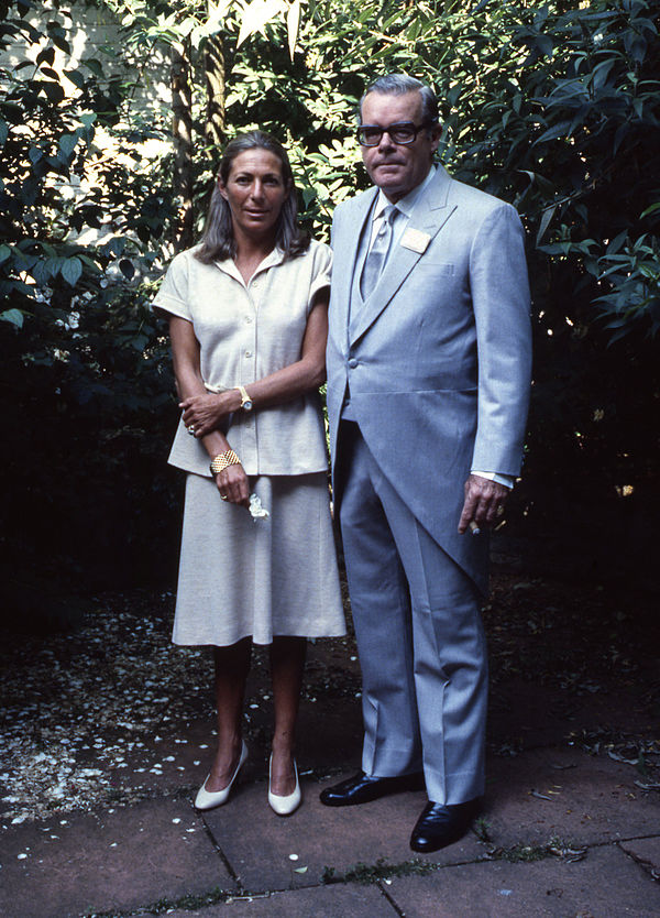 Sidney, 11th Duke of Manchester, and his wife, Andrea, Duchess of Manchester, by Allan Warren