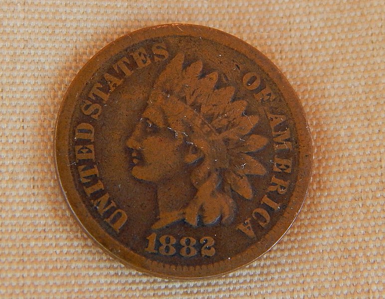 File:1882 Indian head penny one cent.jpg