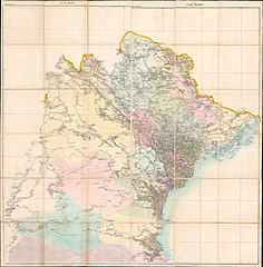 1899 Map of Tonkin