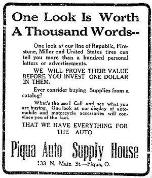 1913 Piqua Ohio Advertisement - One Look Is Worth a Thousand Words.jpg