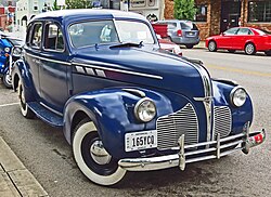 1940 Pontiac Blue Sedan