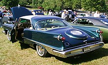 1959 Imperial Crown Southampton hardtop coupe with view of FliteSweep Deck Lid 1959 Imperial 2-door green rear MD.jpg