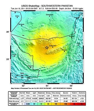 <span class="mw-page-title-main">2011 Dalbandin earthquake</span> Earthquake in Pakistan