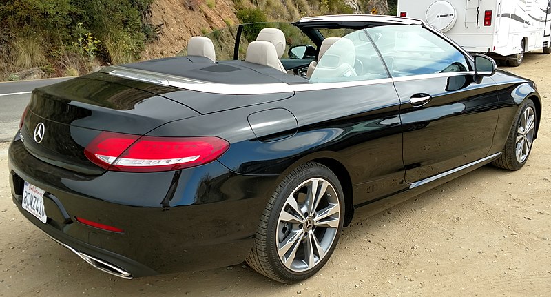 File:2018 Mercedes-Benz C300 Cabriolet-rear.jpg