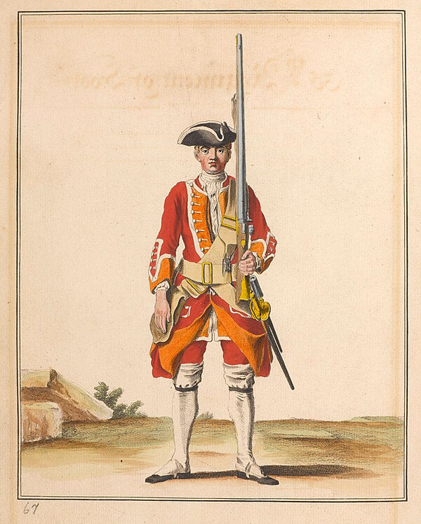 Soldier of the 35th Regiment of Foot, 1742.