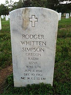 Rodger W. Simpson United States Rear admiral