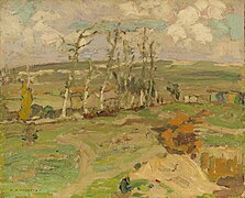 inne niż: Study for Vimy Ridge from Souchez Valley 