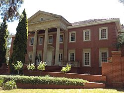 An opulent residential home in Springfield, typical of the suburb and designed in the Georgian Revival architectural style. A typical Springfield home.jpg