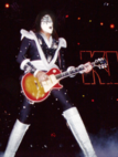 Ace Frehley with his 3-pickup Les Paul Custom