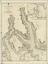 100px admiralty chart no 2174 scotland   west coast   kyles of bute with lochs strivan and ridun%2c published 1853