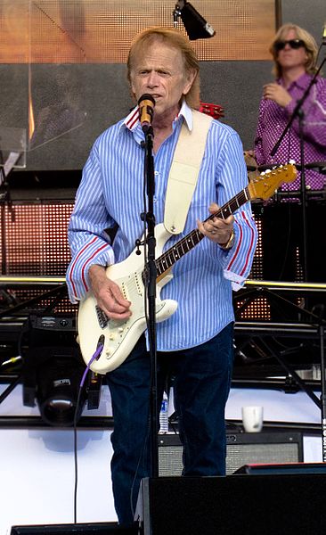 Jardine performing with the Beach Boys during their 2012 reunion tour