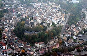 Aerial view of Altkirch.