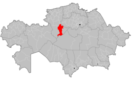 Distretto di Amangeldí – Localizzazione