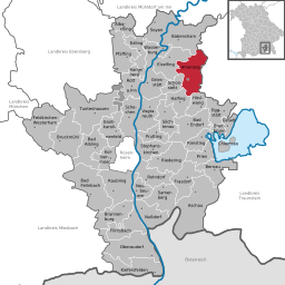 Läget för Amerang i Landkreis Rosenheim