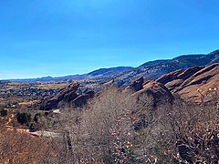 Un'altra vista delle colline a Red Rocks Park, Morrison, Colorado.jpg