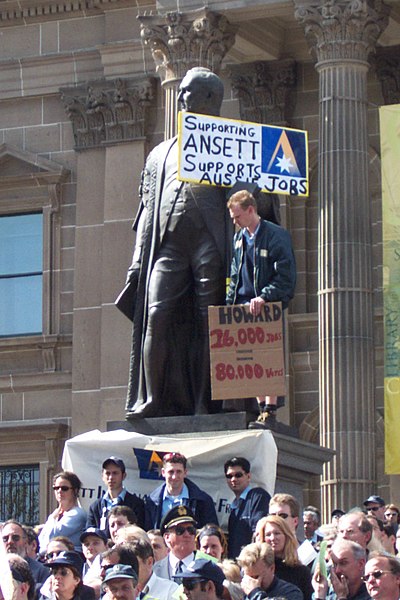 File:Ansett Demonstration at State Library of Victoria 1 - 14th Sept 2001.jpg