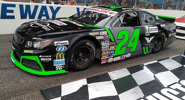 The car of Elite 1 title defender Anthony Kumpen in 2017.