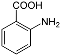 Skeletal formula of anthranilic acid