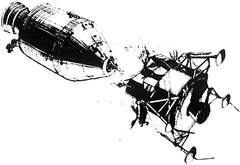 4d 4h: The CSM and LM separate, the CSM with Collins onboard remains in Moon orbit