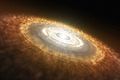 Artist's impression of a protoplanetary disk.