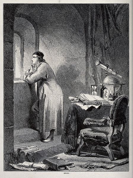 File:Astronomy; an astronomer (?) in his study, looking out of th Wellcome V0024860.jpg