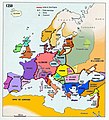 Europa despois das invasiós mongolas.