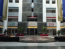 SIM Campus Block A Atrium Atrium of SIM University, Singapore - 20150905-01.jpg