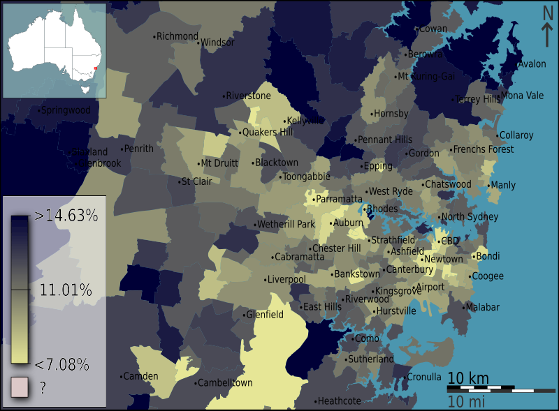 File:Australian Census 2011 demographic map - Inner Sydney by POA - BCP field 0025 Age groups 55 64 years Males.svg