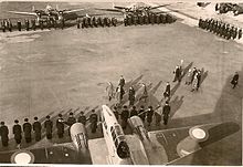 Potez 63-11 inspectés fin 1940 sur la Base aérienne 144 Sétif Ain Arnat par le général Weygand.