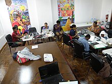 BLT Wikipedia Edit-a-thon at the National Gallery of Jamaica 23.jpg