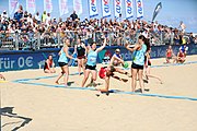 Deutsch: Deutsche Beachhandball-Meisterschaften 2022; Tag 3: 7. August 2022 – Frauen,Finale, Beach Bazis Schleissheim – Minga Turtles Ismaning 2:1 (20:26, 24:20, 8:6) English: German Beach handball Championships; Day 3: 7 August 2022 – Women Final – Beach Bazis Schleissheim Vs Minga Turtles Ismaning 2:1 (20:26, 24:20, 8:6)