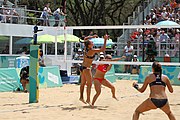 Deutsch: Beachvolleyball bei den Olympischen Jugendspielen 2018; Tag 11, 17. Oktober 2018; Mädchen, Finale – Italien (Claudia Scampoli & Nicol Bertozzi)- Russland (Maria Woronina & Maria Botscharow) 0:2 (19–21/19–21) English: Beach volleyball at the 2018 Summer Youth Olympics at 17 October 2018 – Girls Final – Italy (Claudia Scampoli & Nicol Bertozzi) - Russia (Maria Voronina & Maria Bocharova) 0:2 (19–21/19–21)