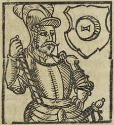 Beneš z Veitmile (kresba B. Paprockého, Zrcadlo slavného Markrabství moravského, 1593)