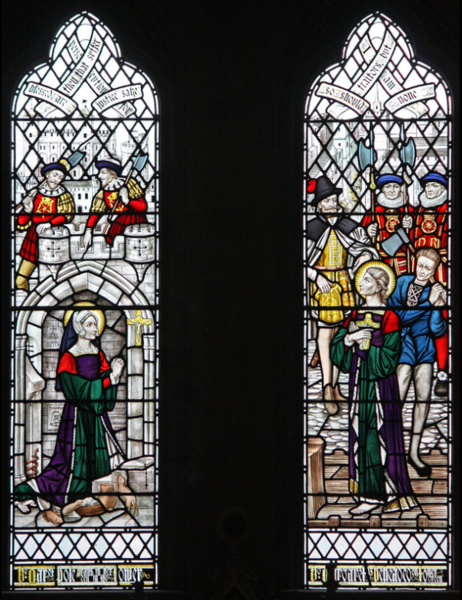 File:Blessed Margaret Pole Stained Glass Window OLEM, Cambridge.png