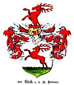 Wappen der Bock a.d.H. Lachmes entsprechend Immatrikulation bei der Estländischen Ritterschaft 1818