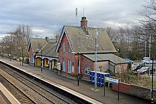 Hough Green railway station Railway station in Cheshire, England