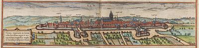 Ulm in 1572 by Frans Hogenberg