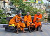 Monks outside Hua Hin Railway Station