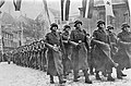 Latvian Legion soldiers in Riga, 1943
