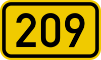 File:Bundesstraße 209 number.svg