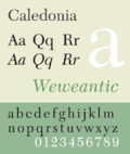 Thumbnail for Caledonia (typeface)