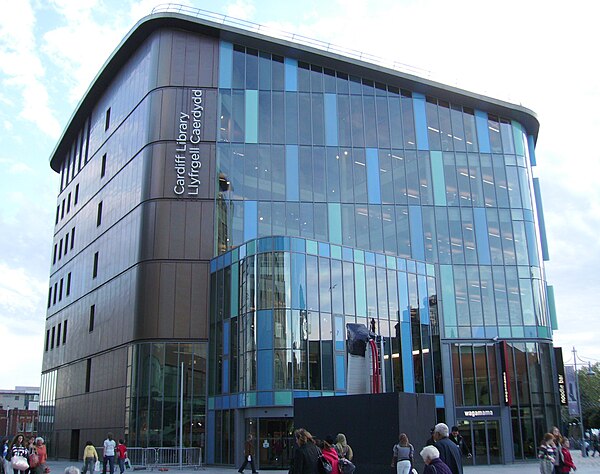 Cardiff Central Library, opened in 2009