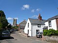 Castle Street, Carisbrooke, Isle of Wight, viewed looking north towards the High Street.