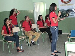 Dominican Republic students in Cayetano Germosen.