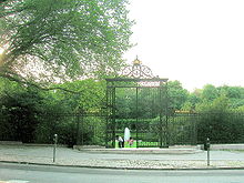 Former front gate of the mansion, now at the 105 Street entrance to Central Park Central Park 23.jpg