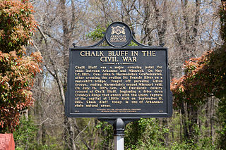 <span class="mw-page-title-main">Chalk Bluff, Arkansas</span> United States historic place