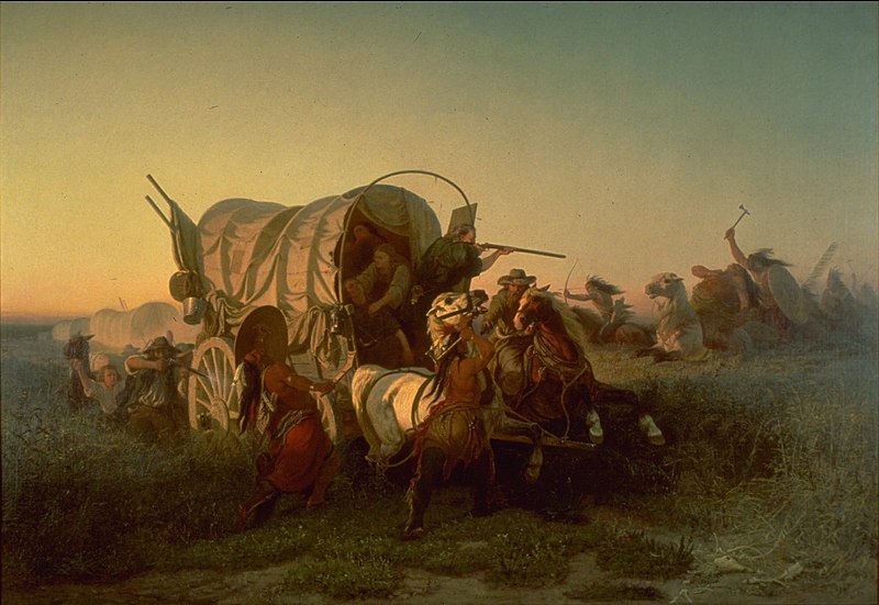 File:Charles Ferdinand Wimar - The Attack on an Emigrant Train - Google Art Project.jpg