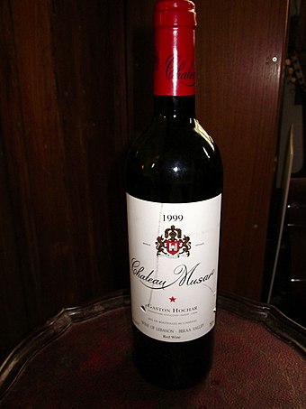 Bottle of Château Musar 1999